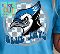 Blue Jays Gray Checker