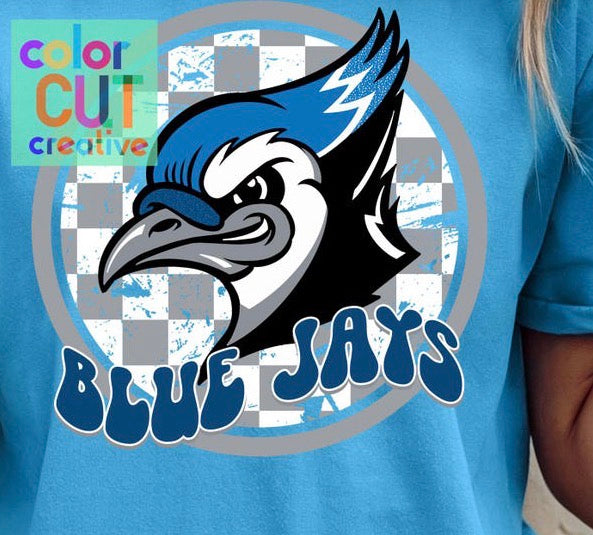Blue Jays Gray Checker
