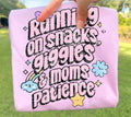 Running on Snacks, Giggles, & Moms Patience
