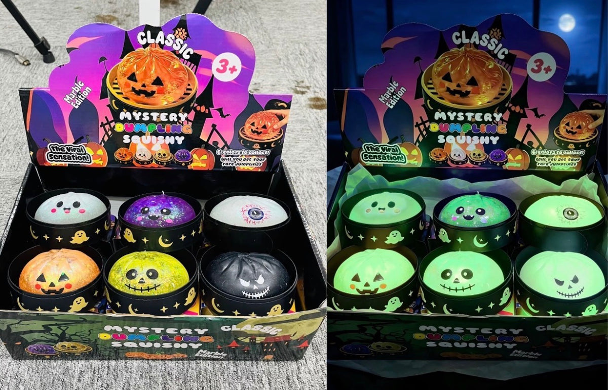 HALLOWEEN GLOW-IN-THE-DARK SUGAR DUMPLING SQUISHY