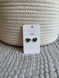 90's Heart Stud Earrings