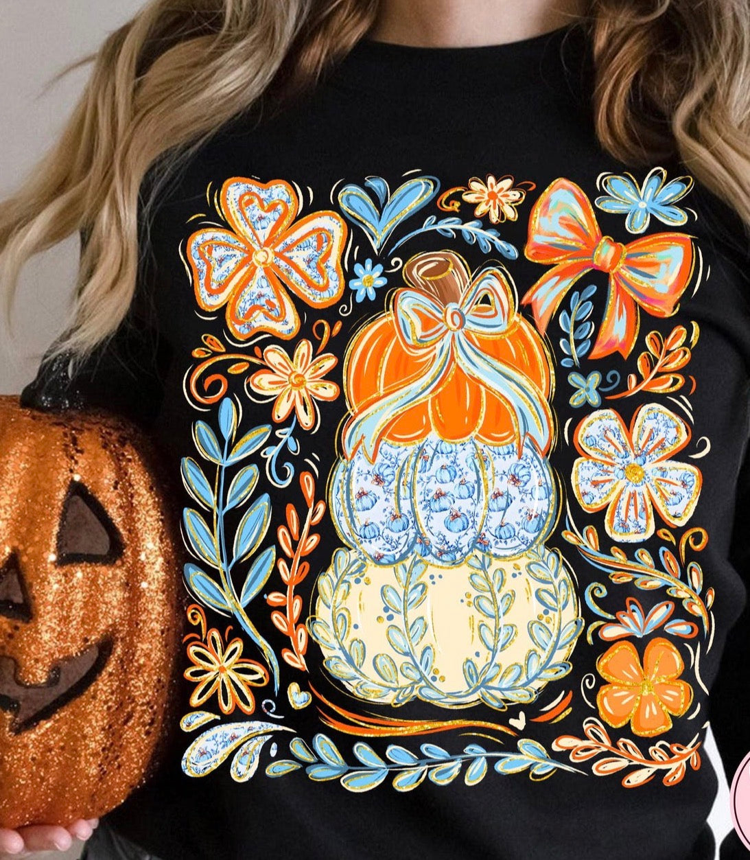 Fall Stacked Pumpkin