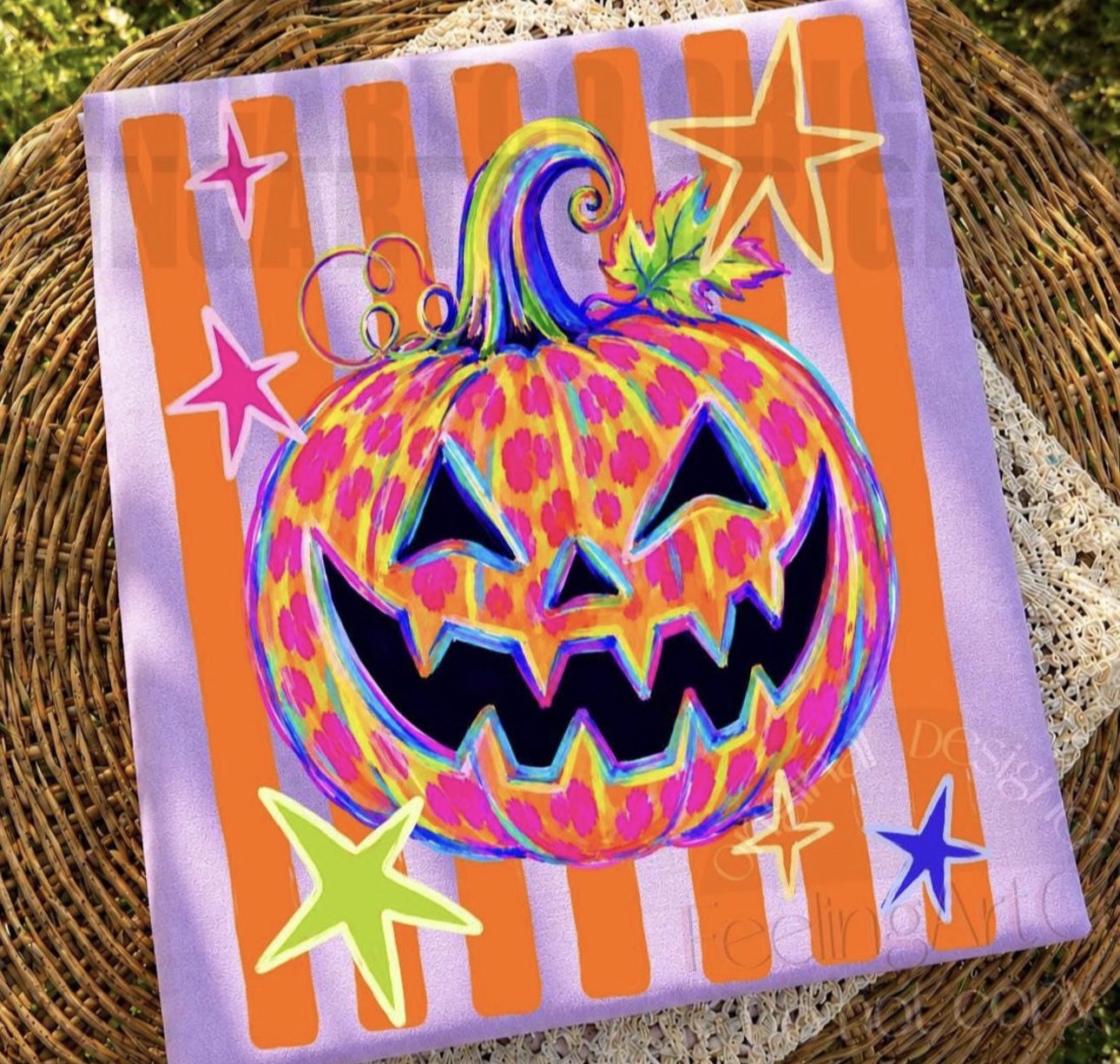 Striped Cheetah Pumpkin